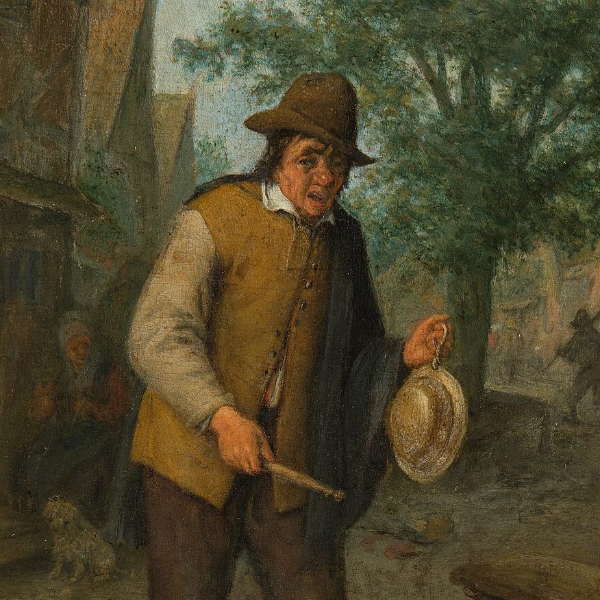 The Sense of Hearing (oil painting by Adriaen van Ostade ~1650)